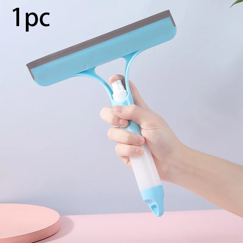 SparkShine™ 3-in-1 Window Cleaning Kit — Spray, Scrub & Streak-Free Shine