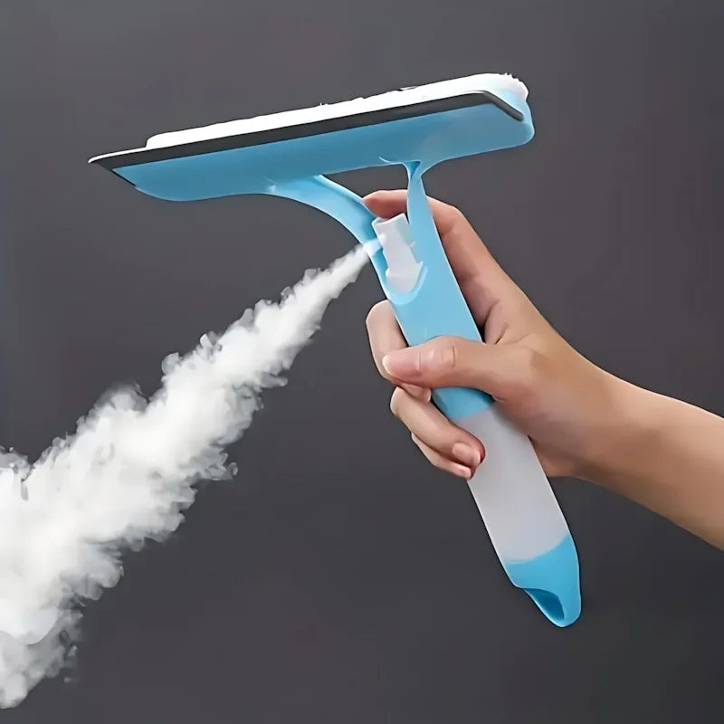 SparkShine™ 3-in-1 Window Cleaning Kit — Spray, Scrub & Streak-Free Shine